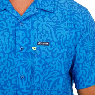 Thumbnail 3: COSTA  Men's Camp Tech Woven Printed Button-Down Shirt 