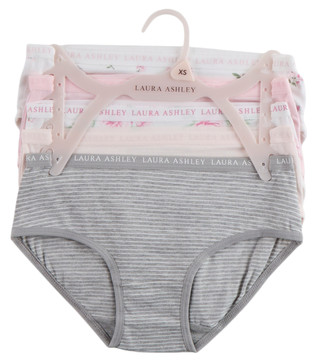 Thumbnail 1: Laura Ashley Girls 5 Pk Brief Panties Set 