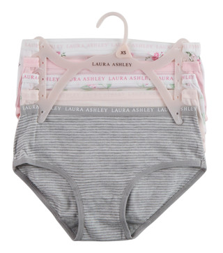 Thumbnail 2: Laura Ashley Girls 5 Pk Brief Panties Set 