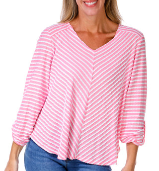 Thumbnail 1: Ruby Road Women's 3/4 Sleeve V-Neck Top 