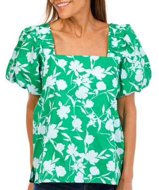 Thumbnail 1: Cece Women's Puff Sleeve Square Neck Top 