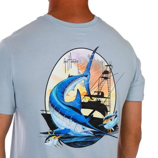Thumbnail 2: Guy Harvey Men's Offshore Yellowfin Short Sleeve Graphic T-Shirt 