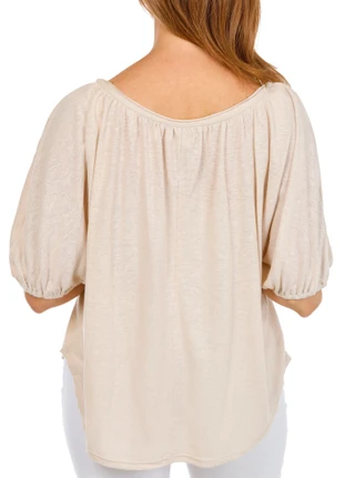 Thumbnail 2: MAX STUDIO Women's Knit Bubble Sleeve Top 