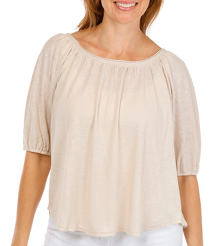Thumbnail 1: MAX STUDIO Women's Knit Bubble Sleeve Top 