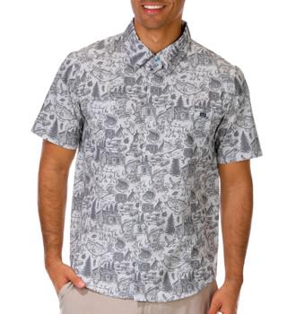 Thumbnail 1: AVID Men's Cabo Uplands Short Sleeve Button-Down Shirt 