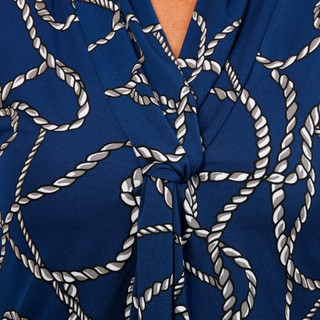 Thumbnail 3: Tahari Women's Short Sleeve Twisted V Neck Top 