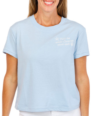 Thumbnail 3: Wild Fox Womens Short Sleeve Endless Summer Crew Neck Top 