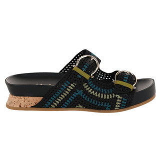 Thumbnail 3: FERRAGAMO Womens Shaula Crochet Sandals 