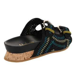 Thumbnail 4: FERRAGAMO Womens Shaula Crochet Sandals 