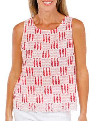 Thumbnail 1: C&C California Women's Sleeveless Lightweight Cotton Top 