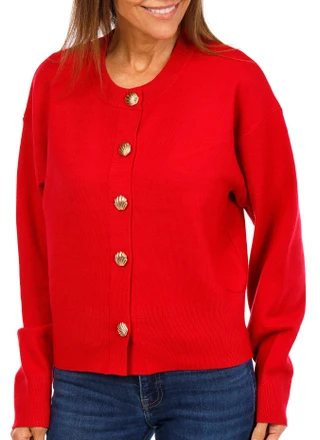 Thumbnail 1: TRUTH Women's Shell Button Cardigan 