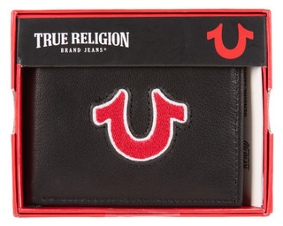 Thumbnail 1: True Religion Men's Bifold Logo Wallet  