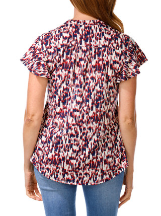 Thumbnail 2: Ava & Grace Women's Flutter Sleeve Top 