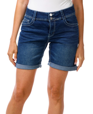Thumbnail 2: Copper Flash Women's Americana 5 Pocket Stretch Bling Back Shorts 