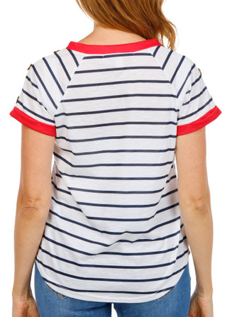 Thumbnail 2: Good Days Only Women's Stripe Print Top  