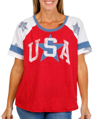 Thumbnail 1: Sable Sky Women's USA Star Top 