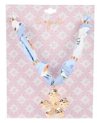 Thumbnail 1: LU GAETA Flower Pendant Necklace  