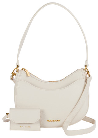 Thumbnail 1: Tahari Pebble Crescent Shoulder Bag 