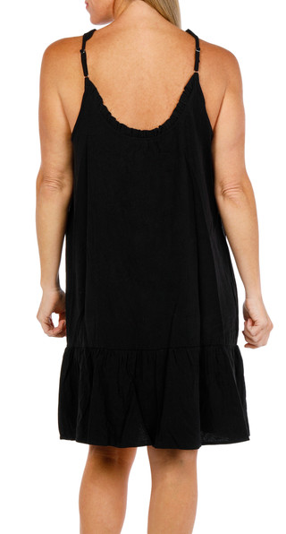 Thumbnail 2: BOBEAU Women's Sleeveless Linen Blend Dress 