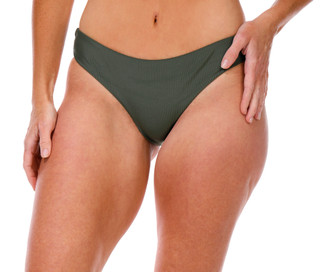 Thumbnail 1: Cyn & Luca Women's Ribbed Swim Bottoms 