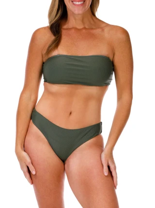 Thumbnail 2: Cyn & Luca Women's Ribbed Swim Bottoms 