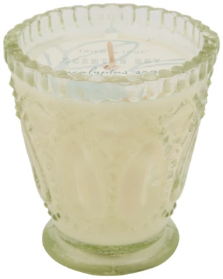 Thumbnail 1: Tried & True Eucalyptus Sage Glass Candle, 5.5 oz 