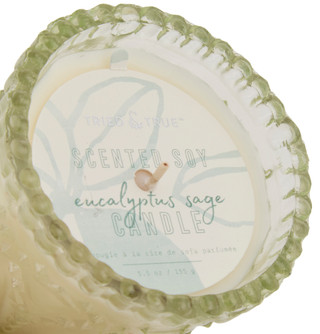 Thumbnail 2: Tried & True Eucalyptus Sage Glass Candle, 5.5 oz 