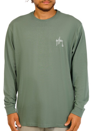 Thumbnail 2: Guy Harvey Men's Long Sleeve Print Shirt 