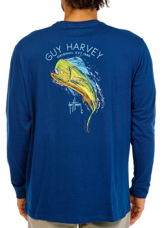Thumbnail 1: Guy Harvey Men's Long Sleeve Print Shirt 