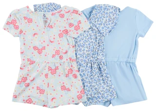 Thumbnail 3: B TWEEN Little Girl's 3 Pk Romper Set 