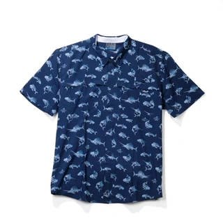 Thumbnail 2: Salt Life Men's Short Sleeve Print Button Down Shirt 