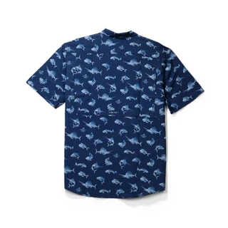 Thumbnail 5: Salt Life Men's Short Sleeve Print Button Down Shirt 