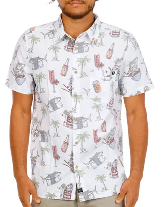 Thumbnail 1: Salt Life Men's Poke Night Button Down Shirt 