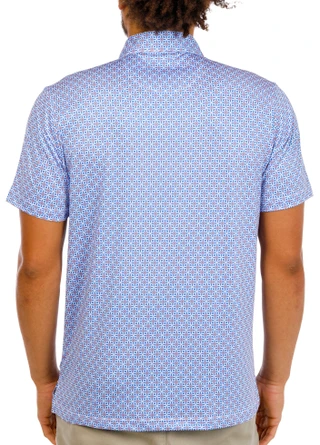 Thumbnail 3: TAILORBYRD Men's Print Performance Golf Polo Shirt 