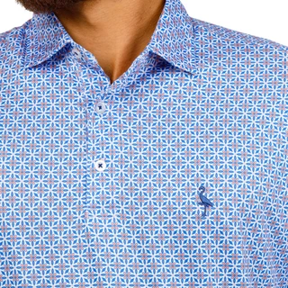 Thumbnail 4: TAILORBYRD Men's Print Performance Golf Polo Shirt 