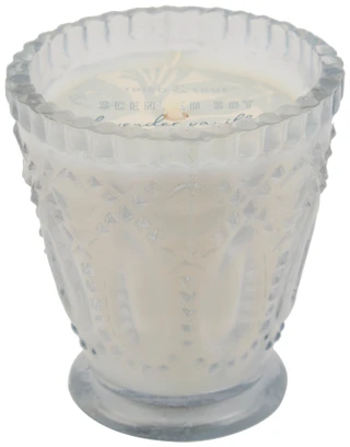 Thumbnail 1: Tried & True Lavender Vanilla Glass Candle, 5.5 oz 