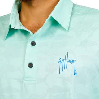Thumbnail 2: Guy Harvey Men's Short Sleeve Knit Polo Shirt 