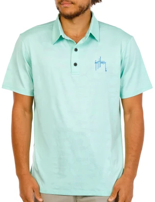 Thumbnail 1: Guy Harvey Men's Short Sleeve Knit Polo Shirt 