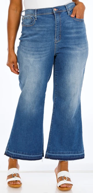 Thumbnail 1: Nanette Lepore Plus Belle High Rise Ankle Bootcut Jeans 