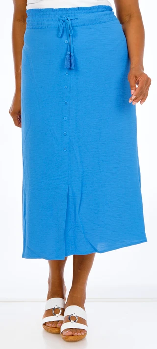 Thumbnail 1: Daily Thread Plus Smocked Waist High Low Skirt 