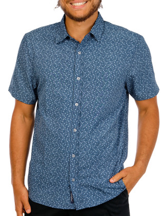 Thumbnail 1: FLAG & ANTHEM Men's Short Sleeve Outdoor Performance Button Down Shirt 