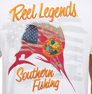 Thumbnail 4: REEL LEGENDS Men's Short Sleeve Graphic Tee 