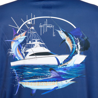 Thumbnail 3: Guy Harvey Men's Long Sleeve Fishing Shirt 