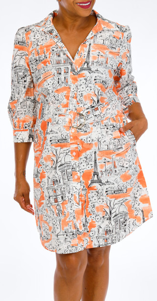 Thumbnail 1: Karl Lagerfeld Women's Paris Toile Shirtdress 