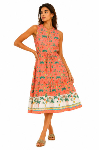 Thumbnail 1: Beach Lunch Lounge Women's Atlas Belted V-Neck Sleeveless Dress 