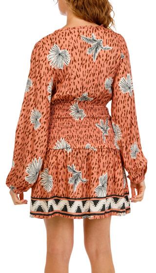Thumbnail 4: SURF GYPSY Women's Long Sleeve Rayon Coverup Dress 