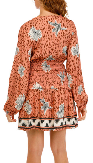 Thumbnail 4: SURF GYPSY Women's Long Sleeve Rayon Coverup Dress 