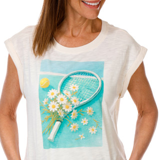 Thumbnail 3: Wild Fox Women's Short Sleeve Graphic Cotton Tee 