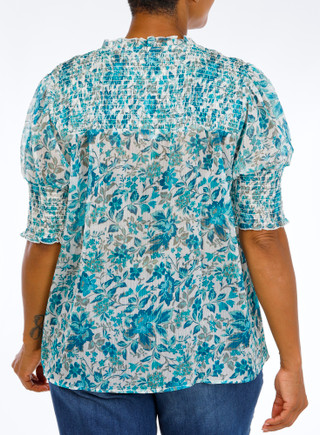 Thumbnail 2: Philosophy Women's Elbow Sleeve Crinkle Top 