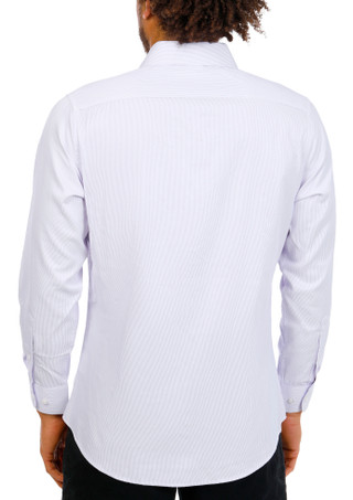 Thumbnail 2: Bill Blass Men's Long Sleeve Stripe Button Down Shirt 